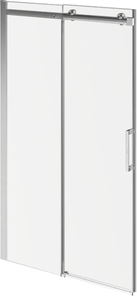 Душевая дверь в нишу KERAMA MARAZZI Cristallo CT.120.SD.BN 120 см, профиль брашированный никель, сте