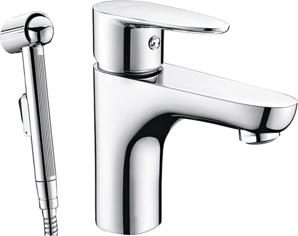 Смеситель для раковины Wasserkraft Leine 3508 с гигиеническим душем