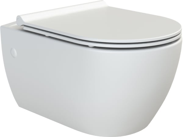 Унитаз подвесной Boheme Bianca 966-WM 963-WM с микролифтом, безободковый, матовый белый