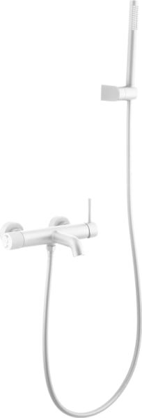 Смеситель для ванны с душем Boheme Uno 463-MW, matt white