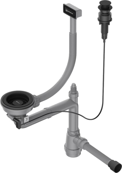 Сифон для мойки Omoikiri WK-1-A-GB графит