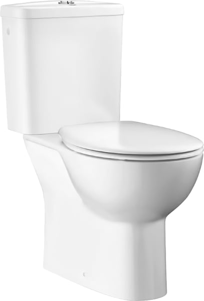 Унитаз-компакт напольный Grohe Bau Ceramic 39349000 39437000 с микролифтом, безободковый, матовый бе