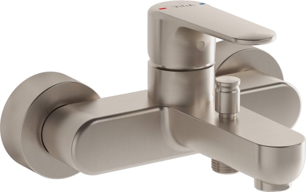 Смеситель для ванны с душем VitrA Root Round A4272534EXP, брашированный никель