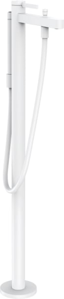 Напольный смеситель для ванны с душем Hansgrohe Finoris 76445700, матовый белый