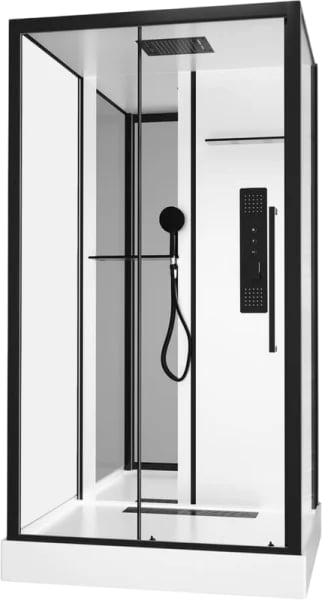 Душевая кабина Black&White Galaxy G8028 1150х900х2170, с низким поддоном
