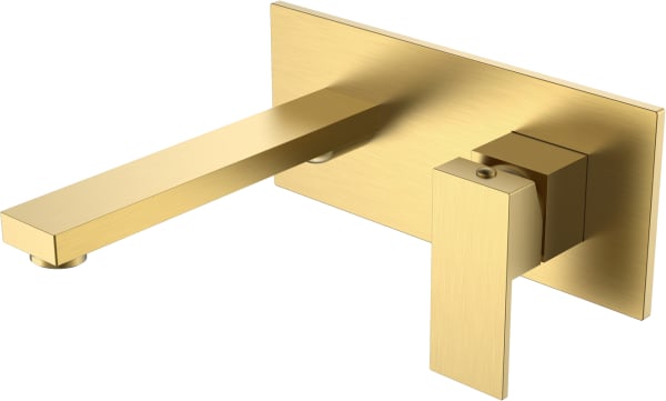 Смеситель для раковины Boheme Qubic 475-MG С ВНУТРЕННЕЙ ЧАСТЬЮ, matt gold