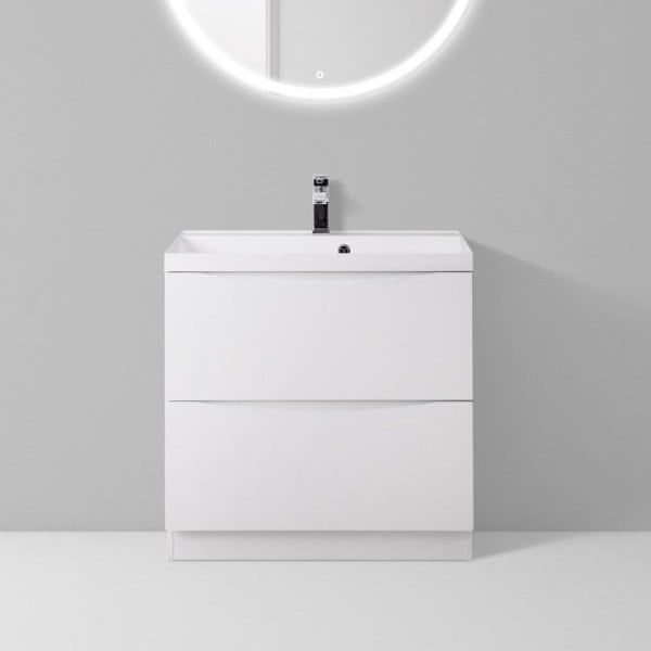 Тумба под раковину без столешницы BelBagno Marino 60 bianco lucido, напольная