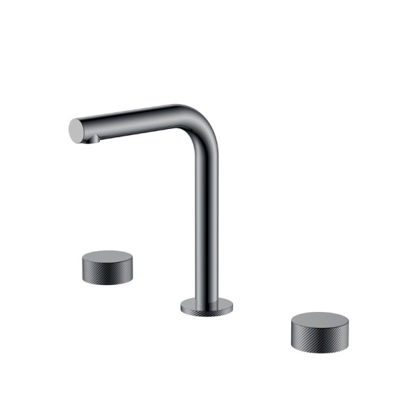 Смеситель для раковины Boheme Stick spirale 152-SGM.4 shine gun metal