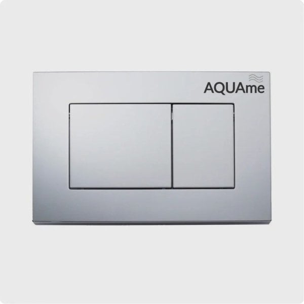 Кнопка смыва для унитаза AQUAme AQM4102CR пластик, цвет хром