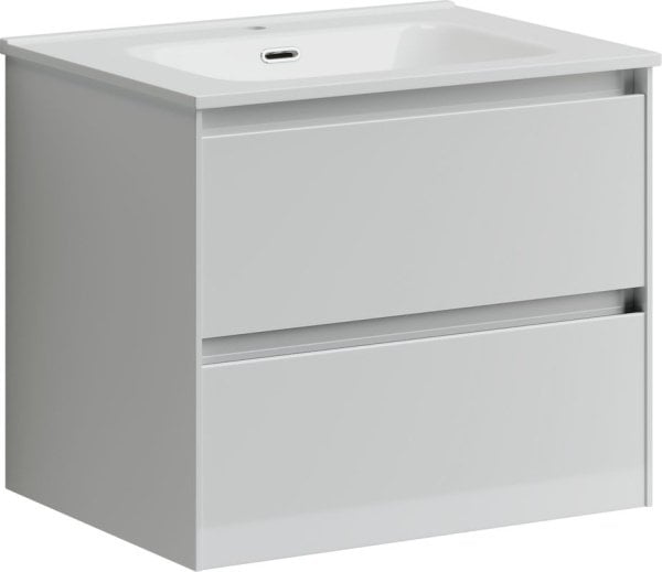 Тумба под раковину Sancos Cento 60 подвесная белый глянец, CN60W