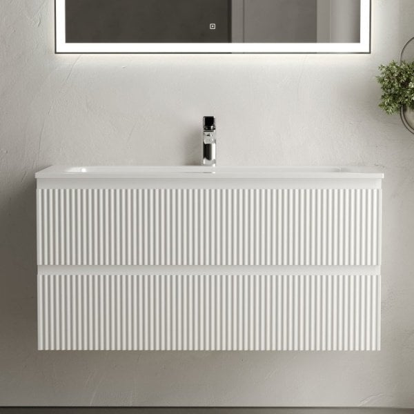 Тумба с раковиной Sancos Snob R 100 см, bianco