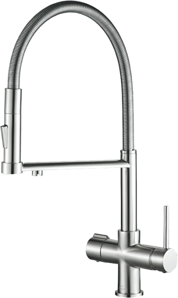 Смеситель для кухни Steel Hammer SH 2002 SATIN матовый с гибким изливом