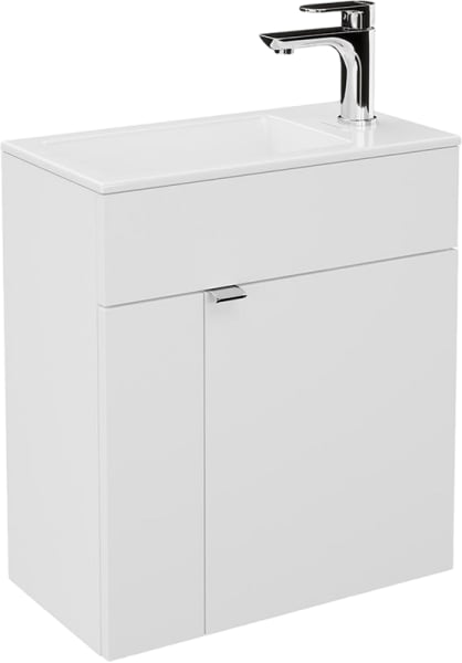Тумба под раковину без столешницы KERAMA MARAZZI Lato 50 подвесная, белая глянцевая