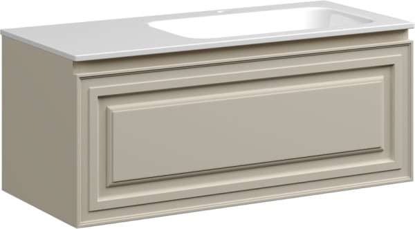 Тумба под раковину Sancos Very 100 R подвесная Beige soft (капучино), VR100RCE
