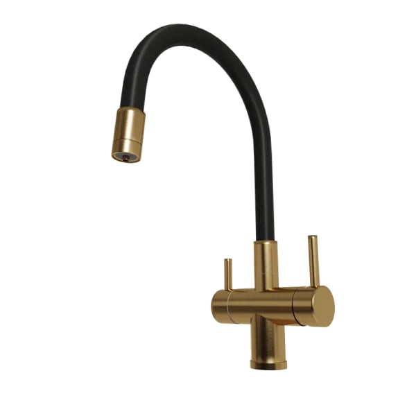 Смеситель для кухни Emar PVD ЕС - 3015 PVD Golden