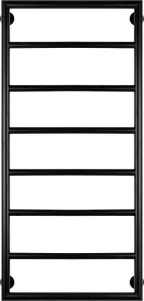 Полотенцесушитель водяной Secado Парма 2 100x50, черный матовый