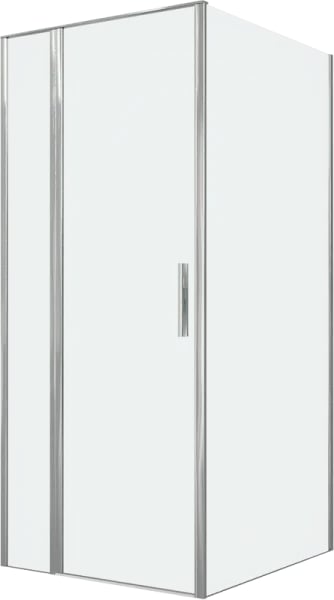 Душевой уголок Allen Brau Priority 90x100, профиль хром, стекло прозрачное