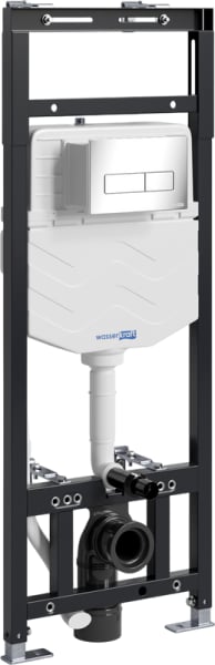 Система инсталляции для унитазов Wasserkraft Alme 15TLT.010.ME.CH03, с кнопкой смыва хром