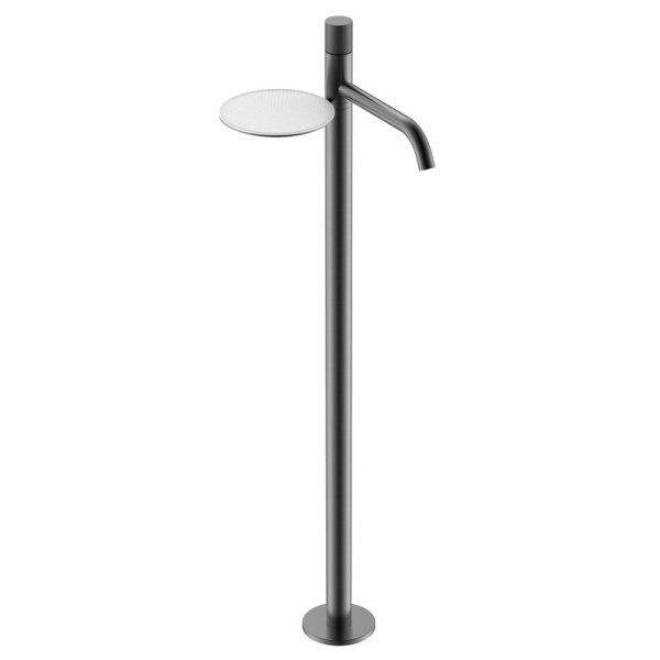 Напольный смеситель для раковины Boheme Stick 120-GM.4 gun metal spirale