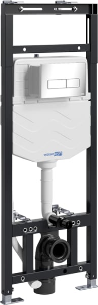 Система инсталляции для унитазов Wasserkraft Alme 15TLT.010.ME.BN03, с кнопкой смыва никель