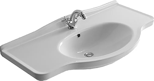 Мебельная раковина Galassia Ethos 8435М 110 см, 1 отверстие