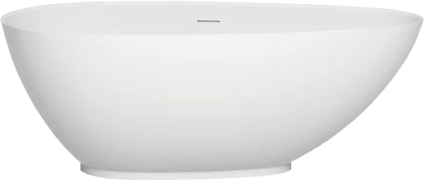 Ванна из искусственного камня Salini Paola S-Stone 160x75 см, отдельностоящая, матовая белая, овальн