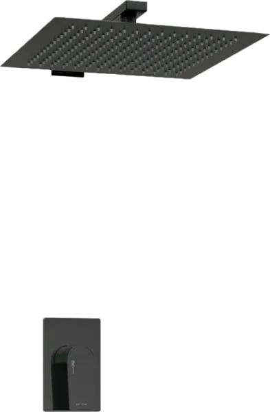 Душевой комплект Wasserkraft Glan A66181 С ВНУТРЕННЕЙ ЧАСТЬЮ, черный