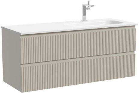 Тумба под раковину Sancos Snob R 120 подвесная Beige soft (капучино), SNR120RCE