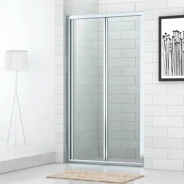 Душевая дверь в нишу Cezares Eco ECO-O-BS-90-C-Cr стекло прозрачное