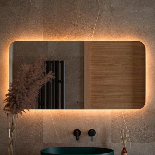 Зеркало Defesto Opti DF 2818RH 120х60 с LED-подсветкой, 3000К, инфракрасный выключатель