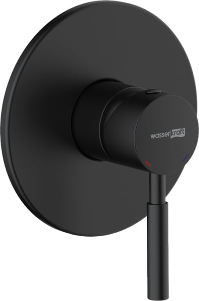 Встраиваемый смеситель Wasserkraft Gollach 3351 С ВНУТРЕННЕЙ ЧАСТЬЮ. черный soft-to