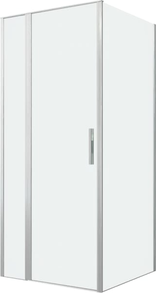 Душевой уголок Allen Brau Priority 90x90, профиль серебро браш, стекло прозрачное