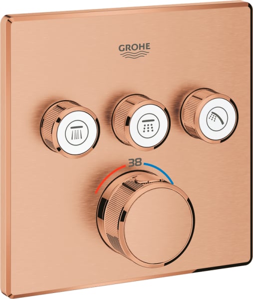 Термостатический смеситель встраиваемый Grohe Grohtherm SmartControl 29126DL0 для душа, теплый закат