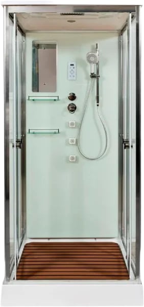 Душевая кабина DTO V9015 90х90, профиль хром, стекло прозрачное