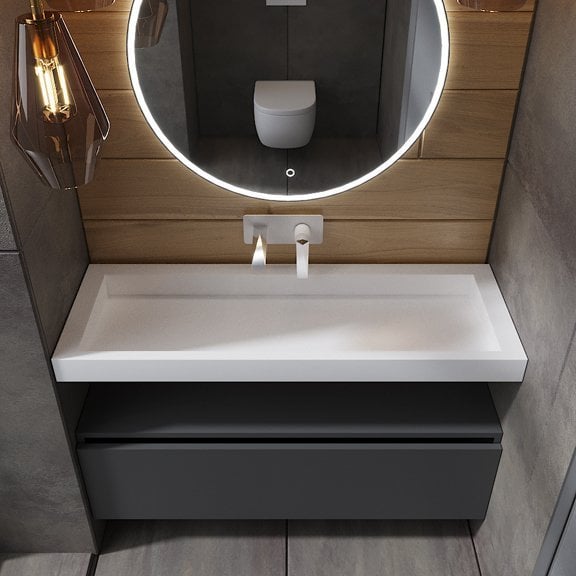 Тумба Armadi Art Flat Valessi Uno-S 120 антрацит матовый