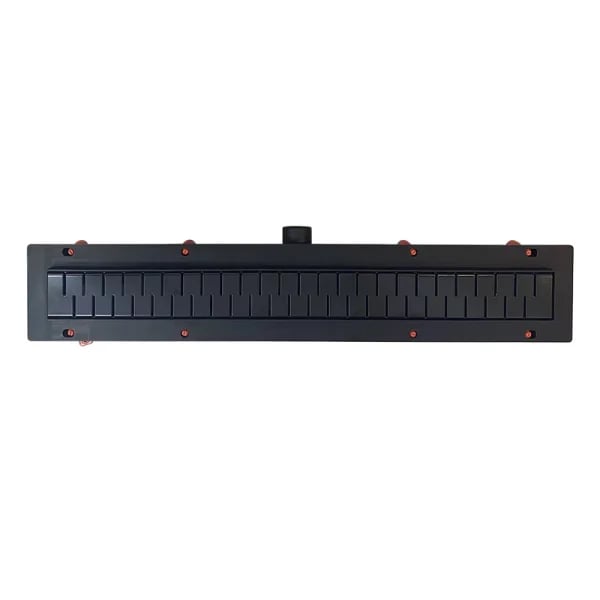 Душевой трап (лоток) Veconi Medium B 350, черный матовый