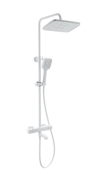 Душевая стойка Wonzon & Woghand STAY 2 WW-B3016-T1-MW, матовая белая