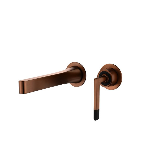 Смеситель для раковины Boheme Duo 165-CB С ВНУТРЕННЕЙ ЧАСТЬЮ, copper brushed
