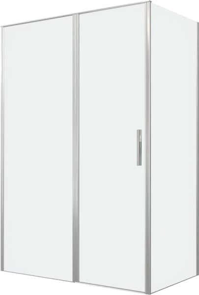 Душевой уголок Allen Brau Priority 140x80, профиль серебро браш, стекло прозрачное