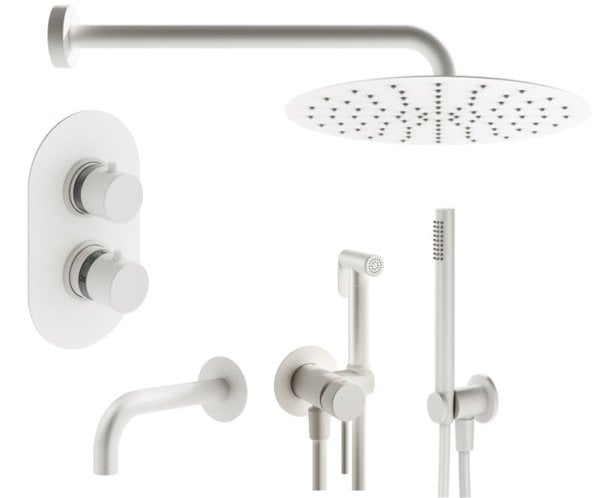 Комплект для ванной Plumberia Selection Ixo KITZXOT19BO60 С ВНУТРЕННЕЙ ЧАСТЬЮ, белый матовый
