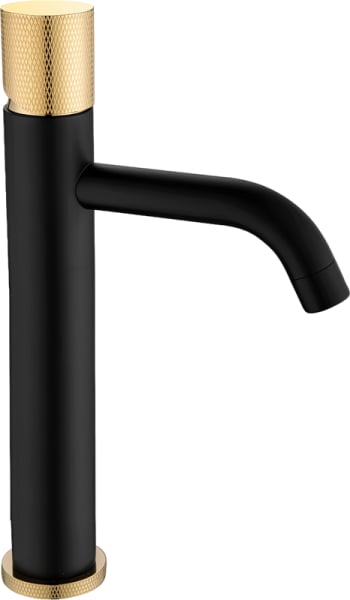 Смеситель для раковины Boheme Stick 122-BG.2 black touch gold