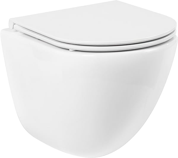 Унитаз подвесной BelBagno Amanda BB051CHR BB870SC с микролифтом, безободковый