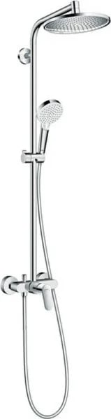 Душевая стойка Hansgrohe Crometta S 240 1jet Showerpipe EcoSmart 27269000, 9 л