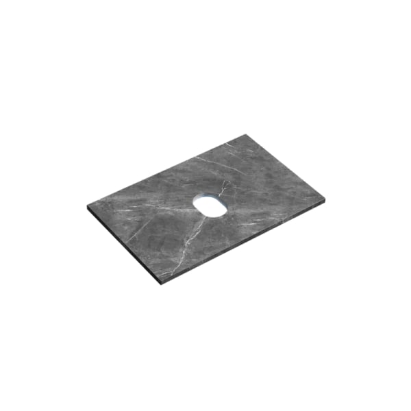 Столешница под раковину керамогранитная 70 см Sancos цвет black sky TT70A1