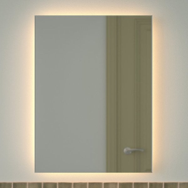 Зеркало Defesto Glow DF 2517 60х80 с LED-подсветкой, 3000 K, без выключателя