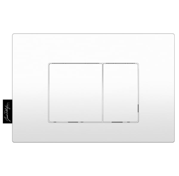Кнопка смыва для инсталляции Jacob Delafon E38065-MWH пластик, цвет матовый белый, с антибактериальн
