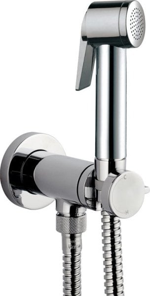 Гигиенический душ Bossini Paloma Flat Mixer Set E37011B со смесителем, С ВНУТРЕННЕЙ ЧАСТЬЮ