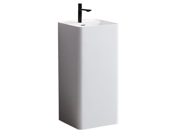Раковина Uni-Flow Kube FS501-425 Matt White слив в стену