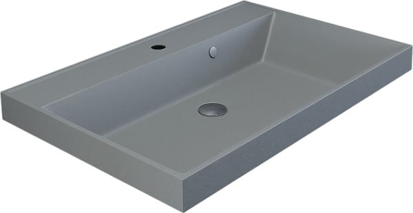 Мебельная раковина Uperwood Classic Quartz 291030020 70 см, матовая серая, платина