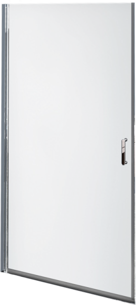 Душевая дверь в нишу BelBagno Uno B-1-100-P-Cr стекло рифленое